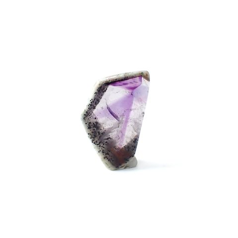 ◇フリーフォーム◇トラピッチェアメジスト 母岩付き ブラジル産 22.83ct [250730687]20.2x34mm前後