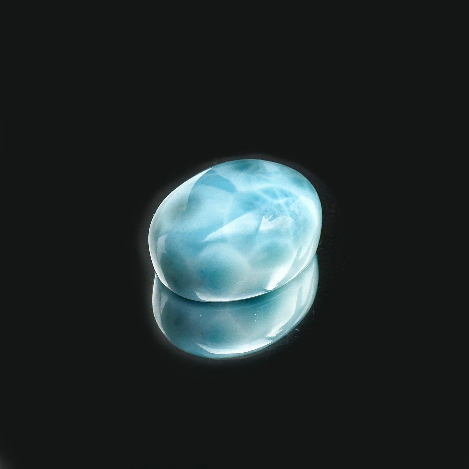 ラリマー(宝石名ブルー・ペクトライト) ドミニカ共和国産 28.58ct 識別済[210712095]20.8×16.2mm前後