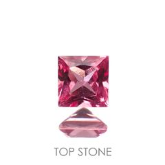 ◇プリンセスカット◇ホットピンクスピネル(宝石名ピンク・スピネル)タンザニア産 0.21ct 識別済[220817535]3.2x3.2mm前後