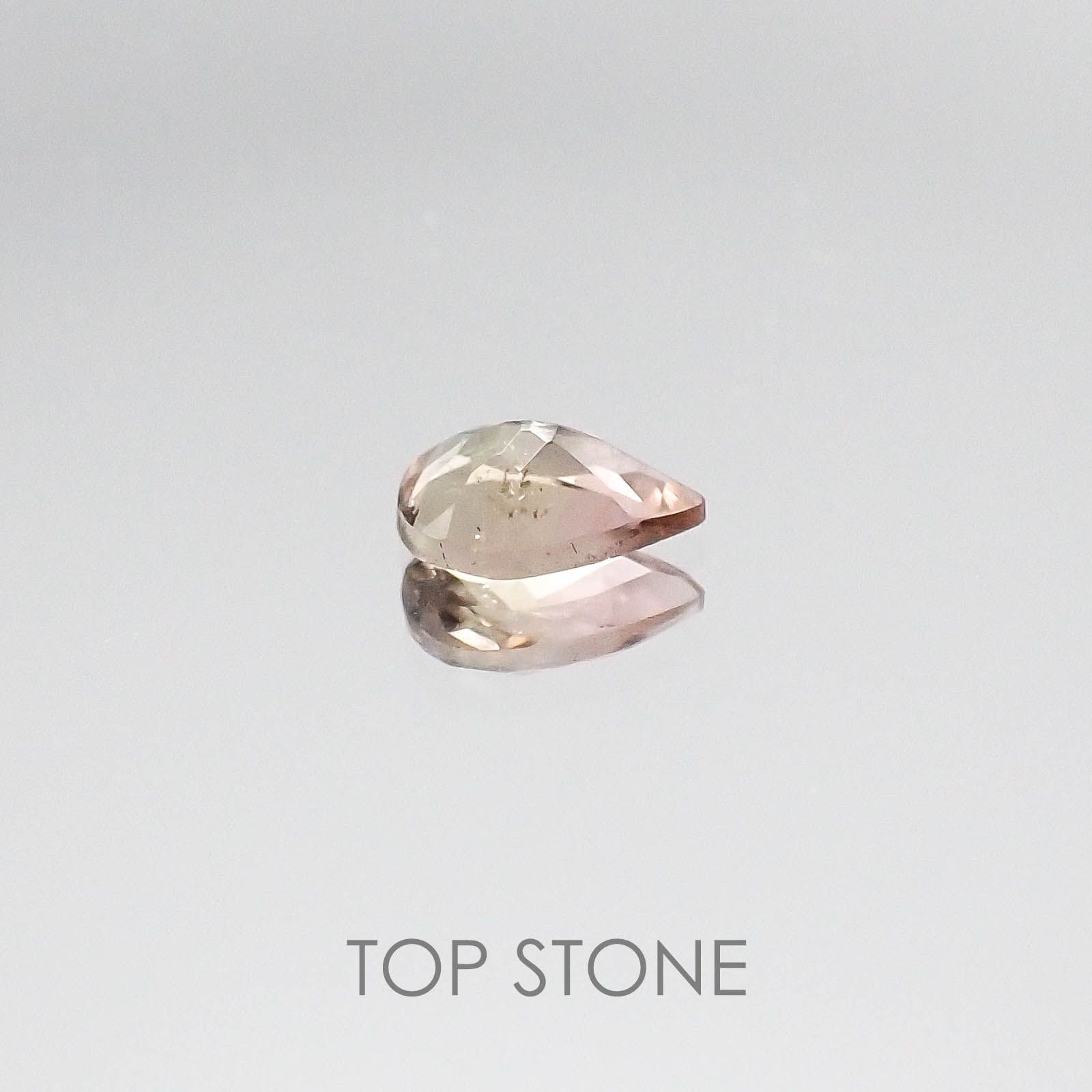 バイカラートルマリン(宝石名バイカラー・トルマリン) ブラジル産 0.33ct 識別済[20073844]5.8×4mm前後