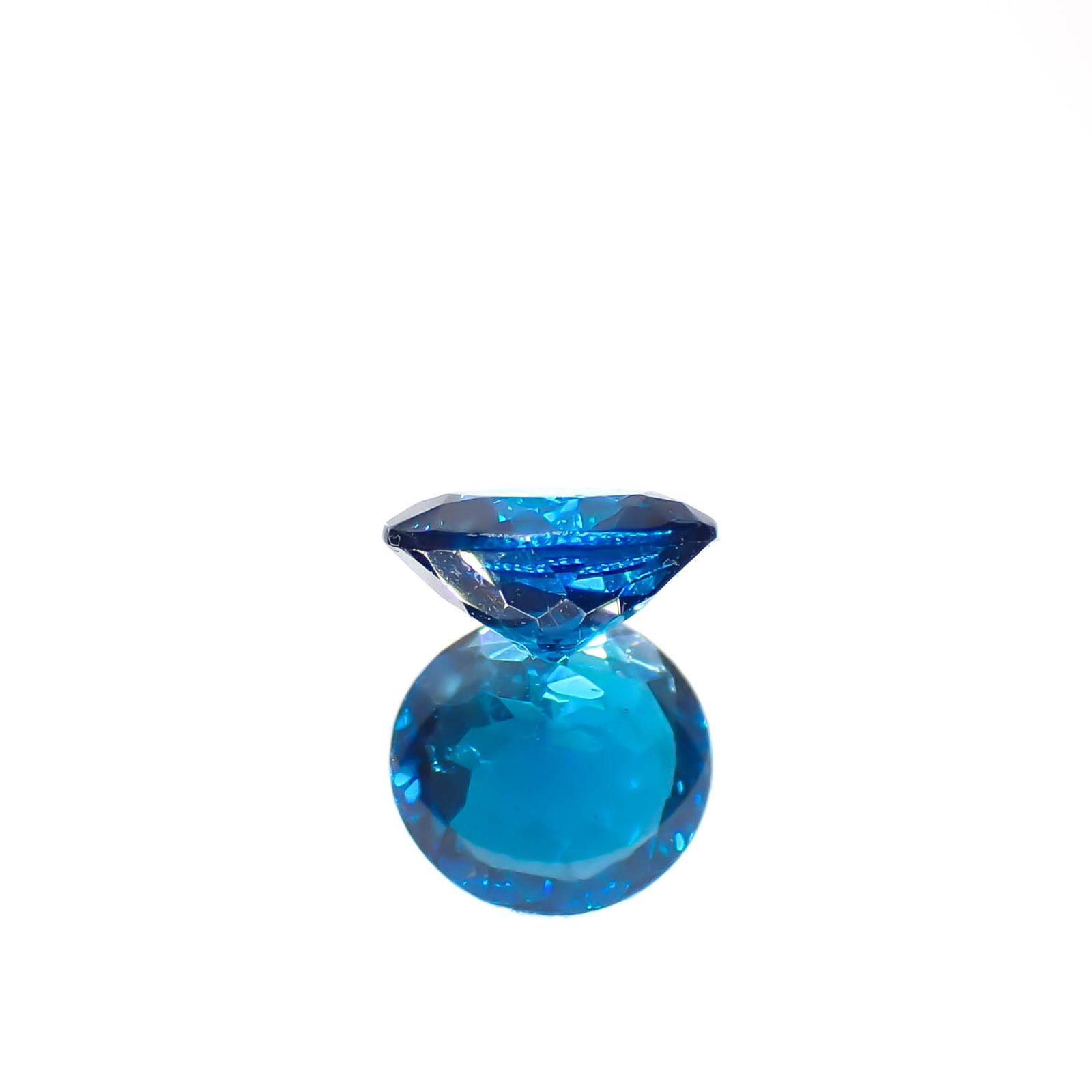 ディープブルーアパタイト マダガスカル産 0.41ct[240628154]5x5mm前後