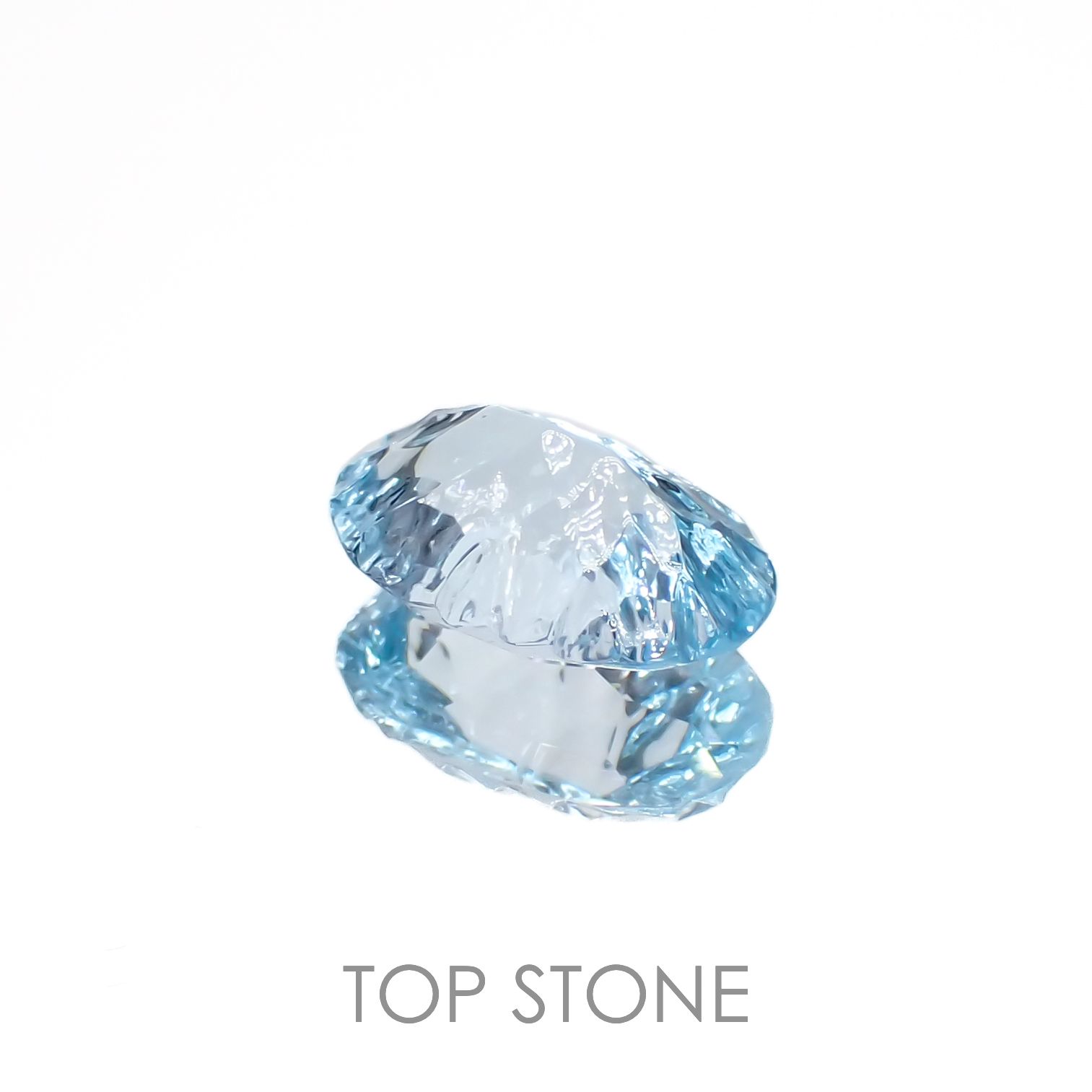 ◇カスタムカット◇ブルートパーズ ブラジル産 3.70ct[221219332]12x8mm前後