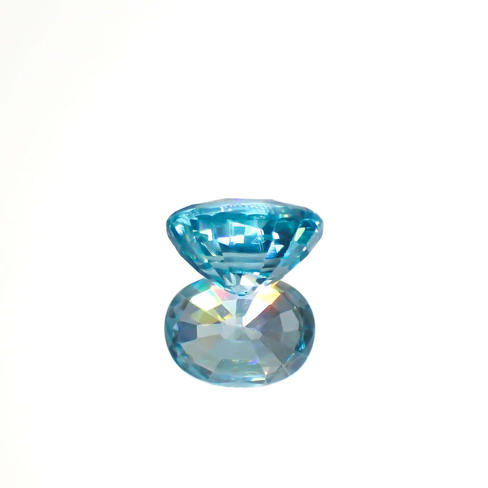 ブルージルコン カンボジア産 2.34ct[221018654]8x6.1mm前後
