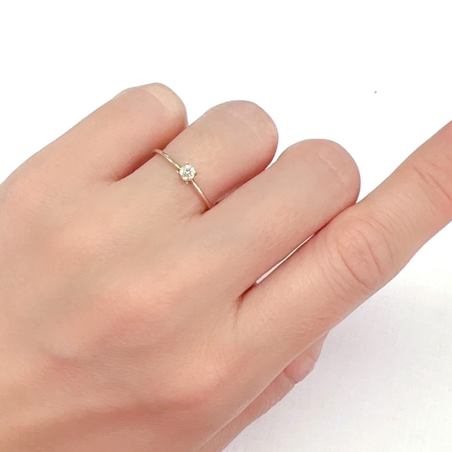 ライトイエローダイヤモンド TTLC/ I  0.12ct[240326891]3x3mm前後