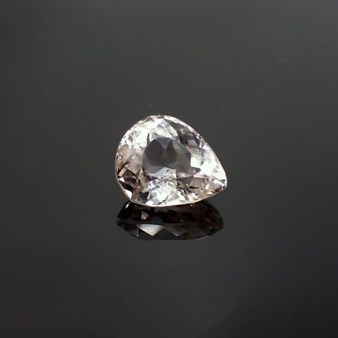 イエロースポジュミン(宝石名スポジュミン) アフガニスタン産 4.39ct 識別済[250711461]11.4×9.4mm前後