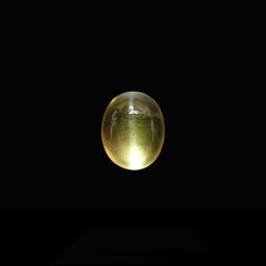 イエローベリルキャッツアイ(宝石名イエロー・ベリル キャッツアイ)ブラジル産 2.92ct 識別済[220917884]10.1x8.1mm前後