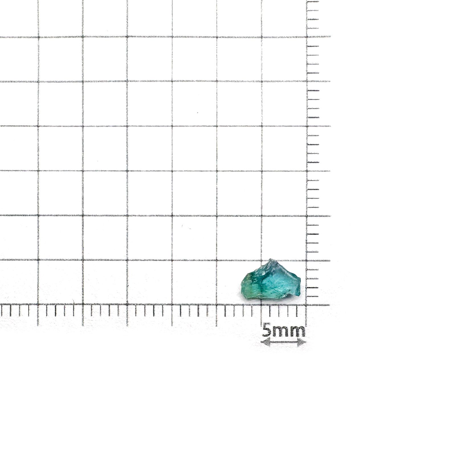 パライバトルマリン 原石スライス ブラジル・パライバ州バターリャ鉱山産 0.25ct [241029348]6.6x4.6mm前後