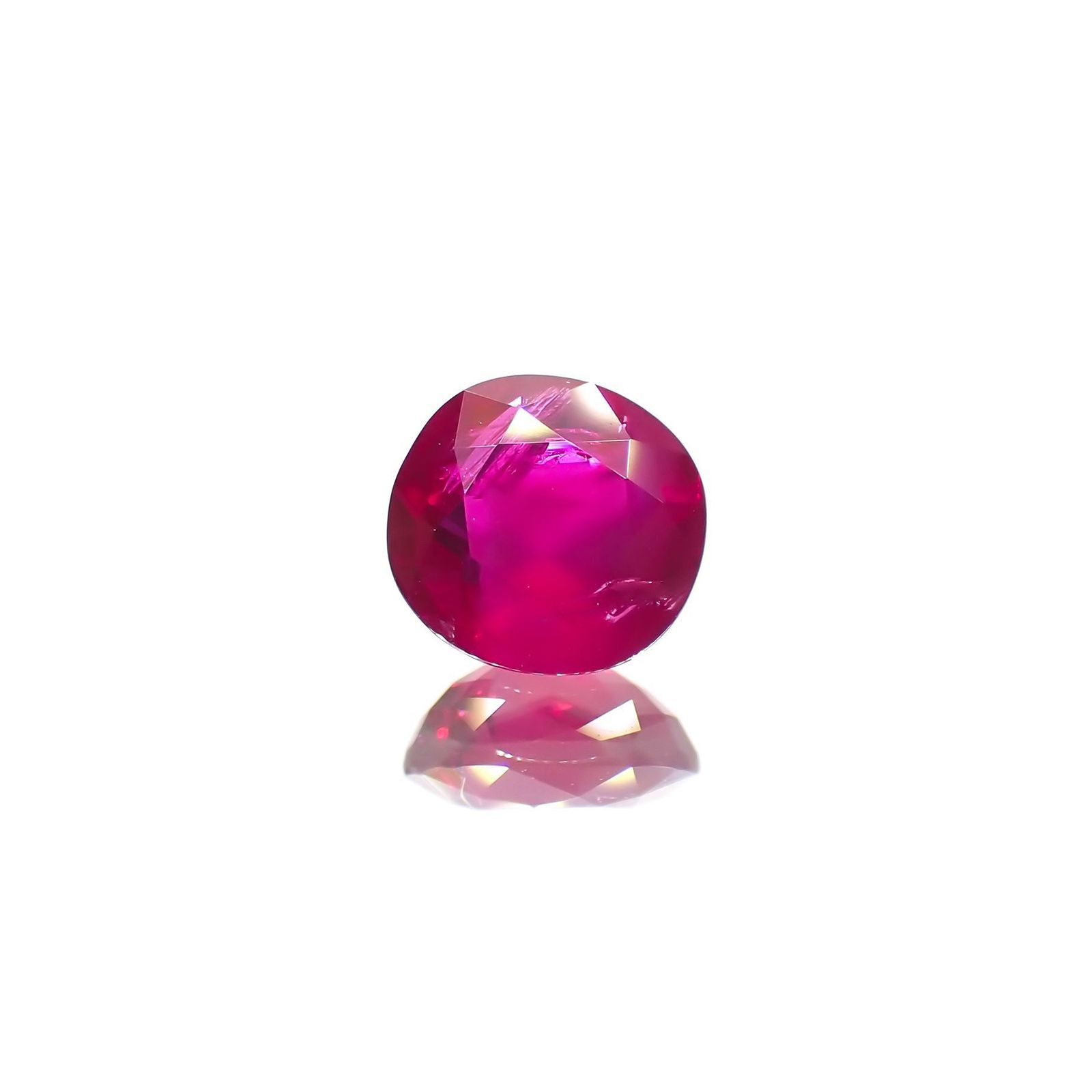 ルビー 非加熱(宝石名ルビー) ミャンマー産 GIA鑑付 1.05ct / 6.1x5.8mm前後 [20073768]