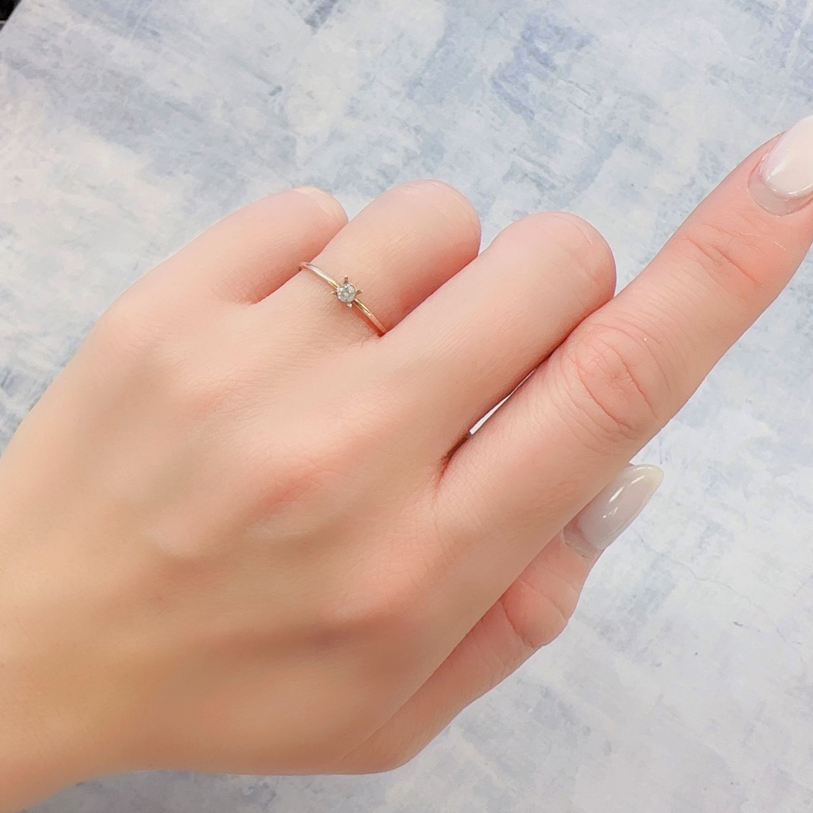 ピンクダイヤモンド(宝石名ダイアモンド I-2/VERY LIGHT BROWNISH PINK) 0.066ct ソ付(CGL)[230120139]2.52x2.57mm前後