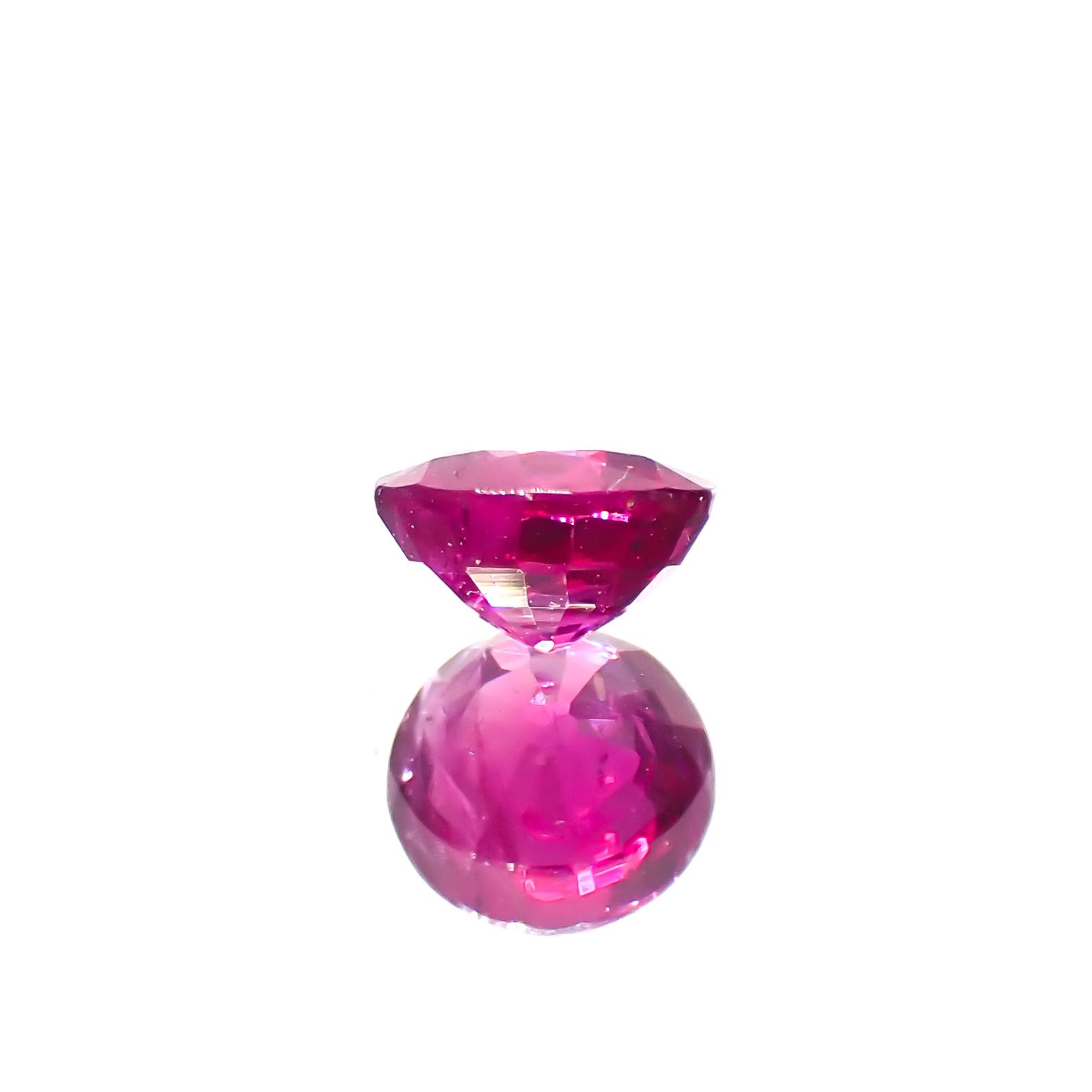 ルビー 非加熱 ビルマ産 0.49ct[240628052]4.5x4.5mm前後
