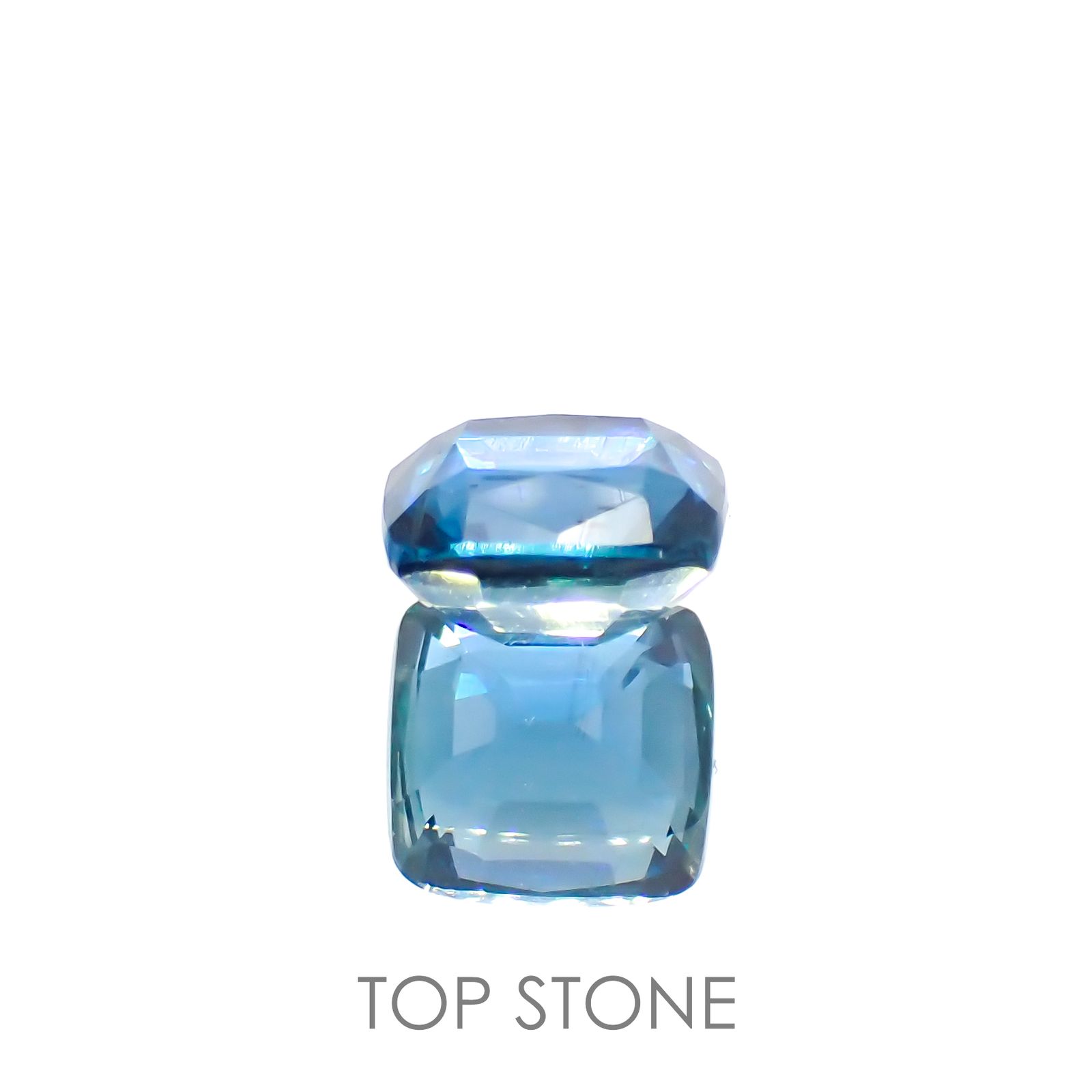 オーシャンブルーカイヤナイト(宝石名カイヤナイト)ネパール産 2.12ct 識別済[220115387]6.8x6.8mm前後