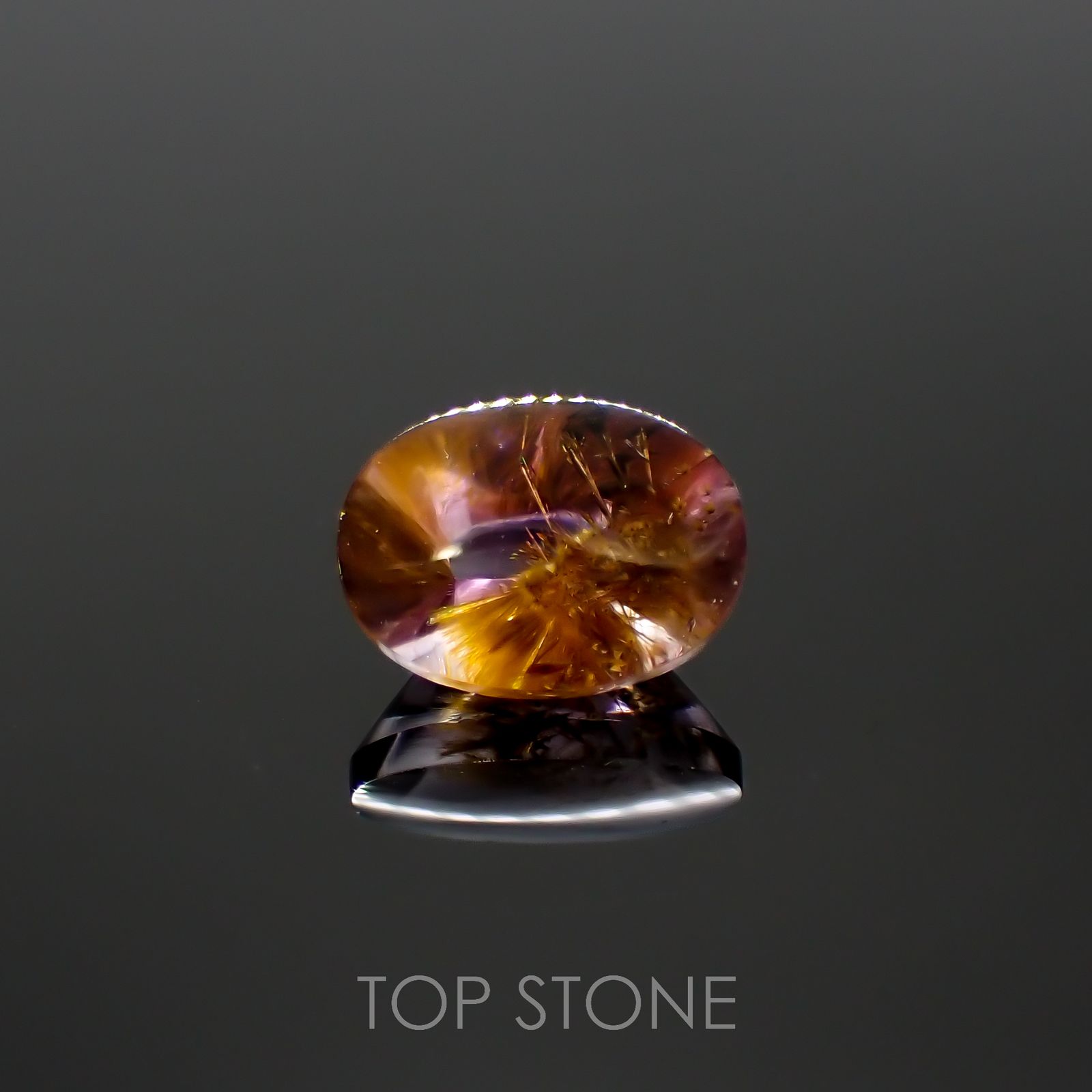 ゲーサイトインアメジスト ブラジル産 3.99ct[220917934]11.7x8.7mm前後