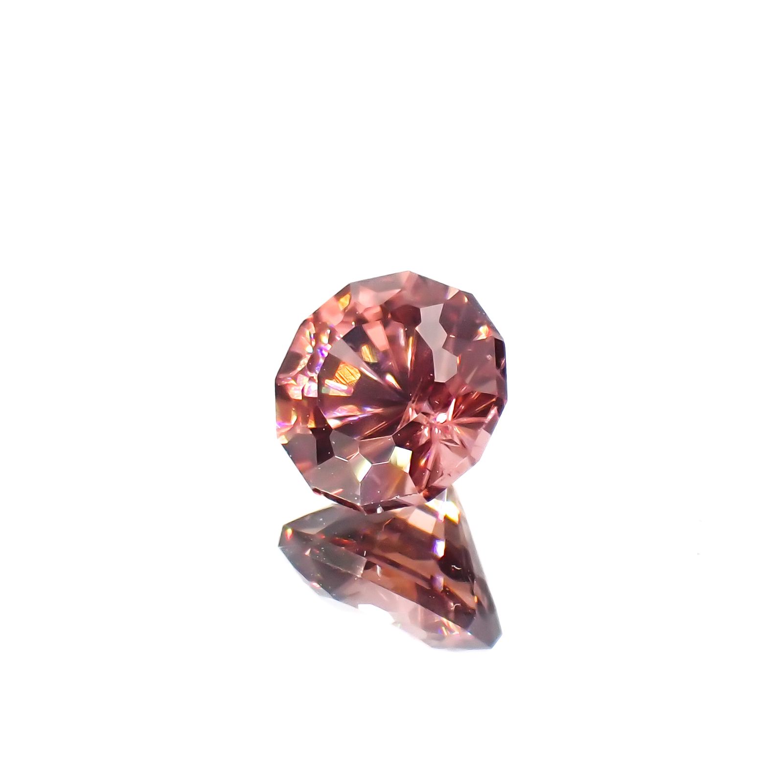 ◇カスタムカット◇ピンクジルコン スリランカ/カンボジア産 1.15ct[230421817]5.7x5.7mm前後