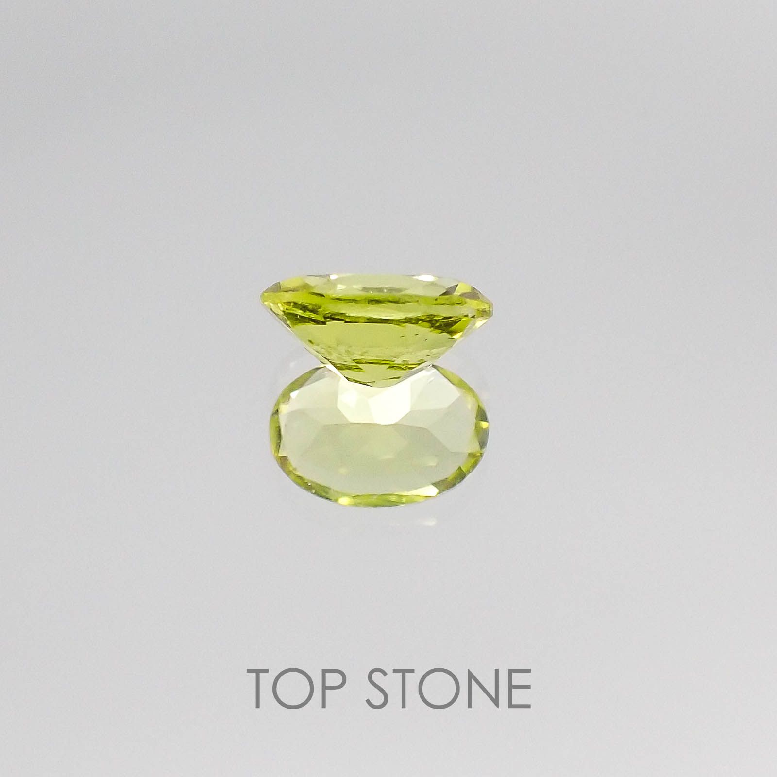 カナリートルマリン(宝石名トルマリン)ナイジェリア産 0.47ct 識別済[220717193]6.1x4.1mm前後