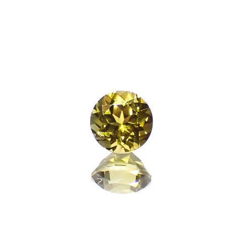 カナリートルマリン ザンビア・カナリー鉱山産 0.30ct[240527820]3.9x3.9mm前後