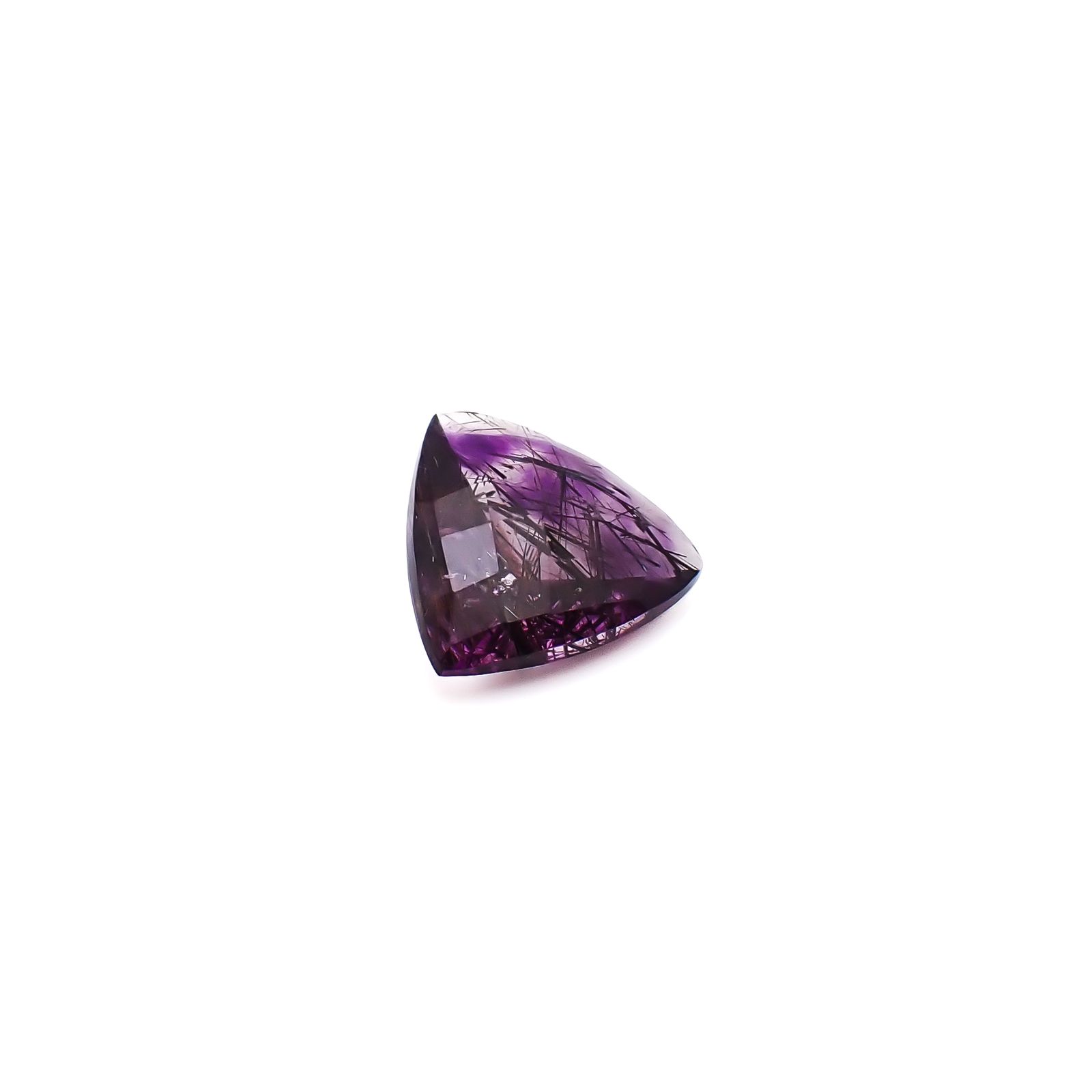 アメジストエレスチャル ブラジル産 8.97ct / 15.9x16.3mm前後 [260933027]