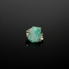 エメラルド 原石 コロンビア産 4.30ct[240427240]11.2x10.3mm前後