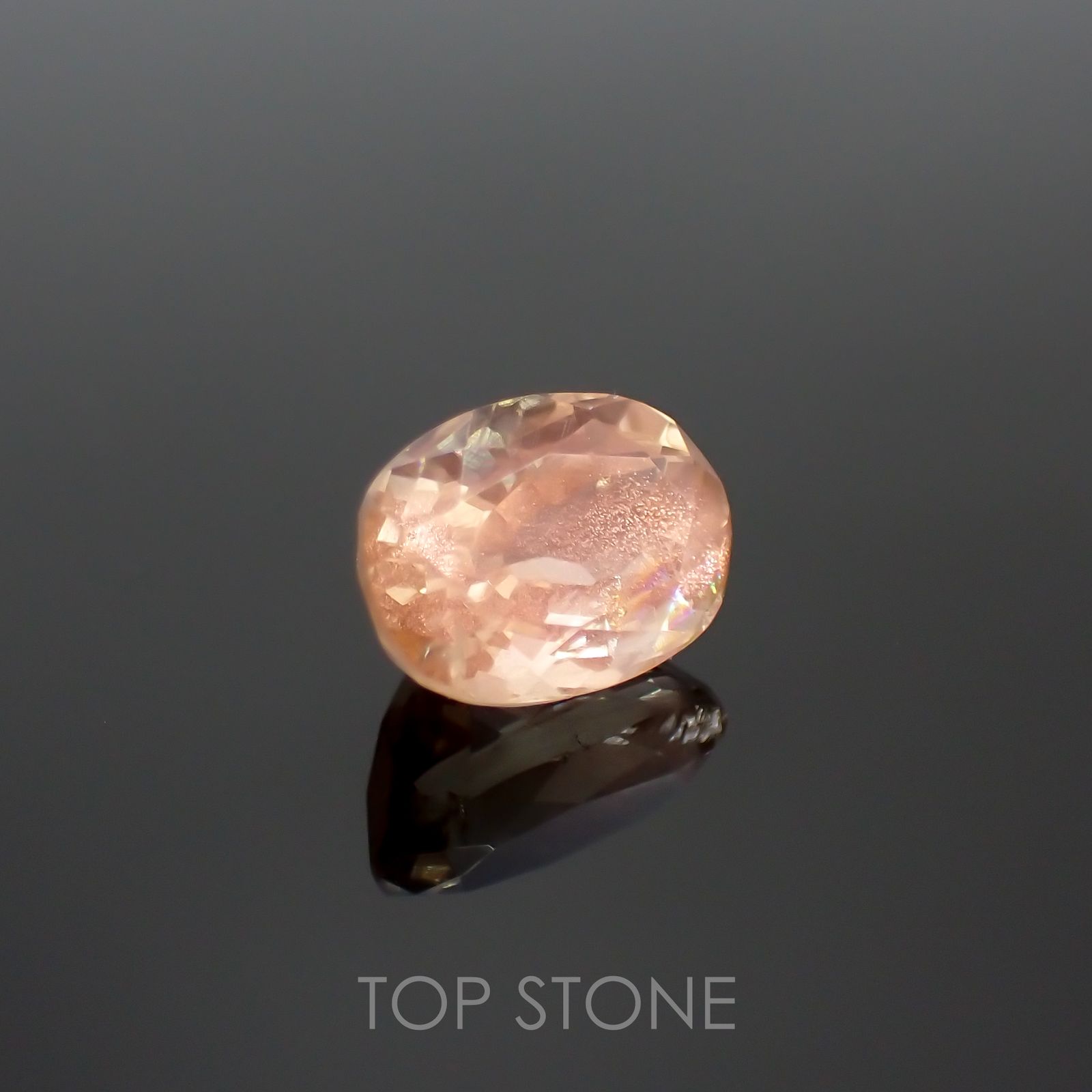 オレゴンサンストーン(宝石名ラブラドライト)アメリカ・オレゴン州産 1.54ct 識別済[220114657]8.3x5.9mm前後