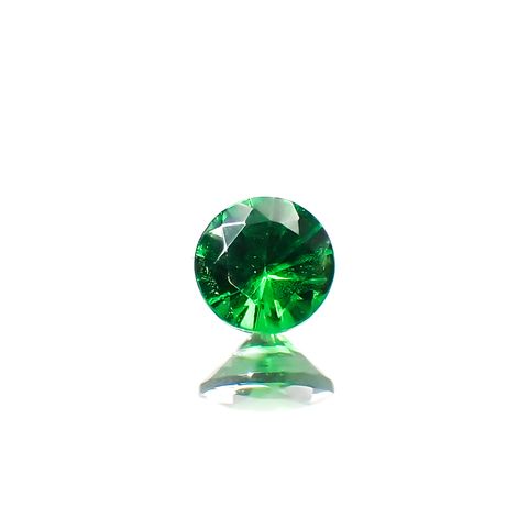 ツァボライト(宝石名グリーン グロッシュラー・ガーネット)タンザニア産 0.11ct 識別済[240226078]3x3mm前後
