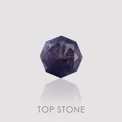 ◇オクタゴンカット◇ブラッドショットアイオライトSA(宝石名アベンチュリン・アイオライト) インド産 0.79ct 識別済[210210079]6×6mm前後