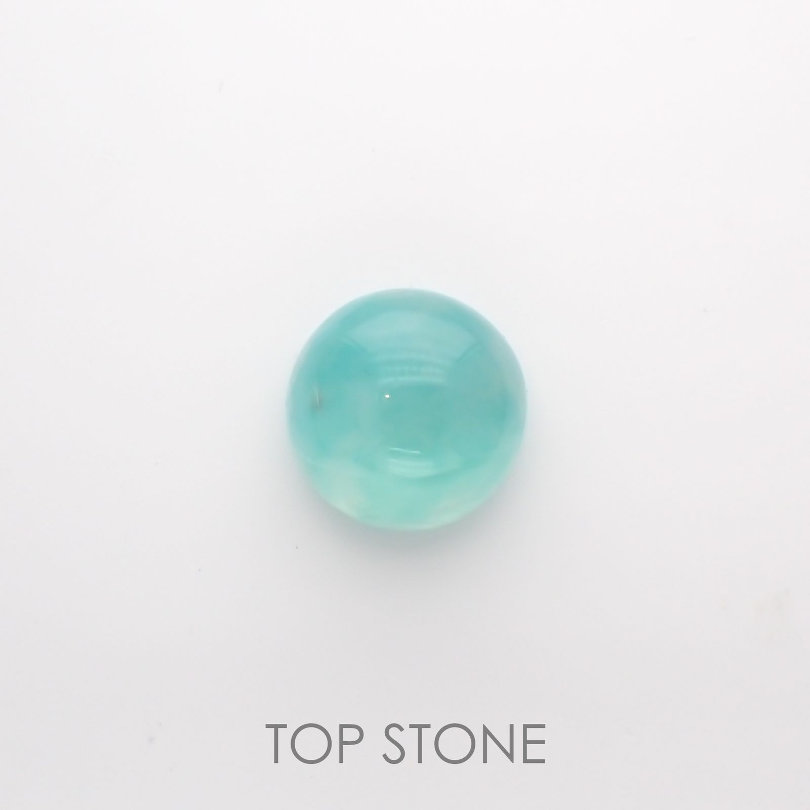 アクアプレーズ(宝石名ブルー グリーン・カルセドニー) 南アフリカ産 4.01ct 識別済[210912338]10×10mm前後