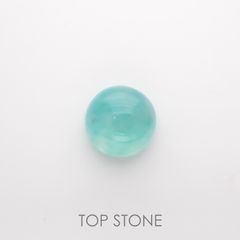 アクアプレーズ(宝石名ブルー グリーン・カルセドニー) 南アフリカ産 4.01ct 識別済[210912338]10×10mm前後