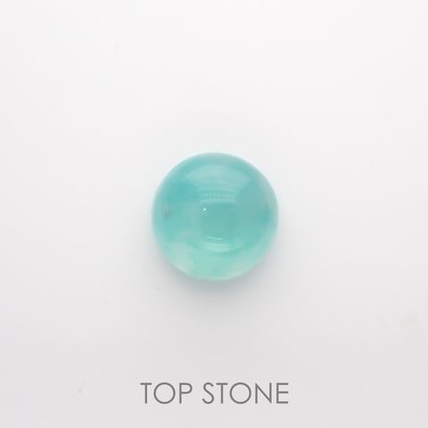 アクアプレーズ(宝石名ブルー グリーン・カルセドニー) 南アフリカ産 4.01ct 識別済[210912338]10×10mm前後