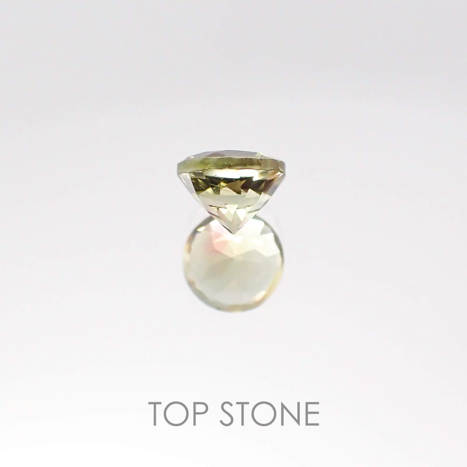 バイカラートルマリン ブラジル産 ルース 0.42ct[20106804]4.5×4.5mm前後