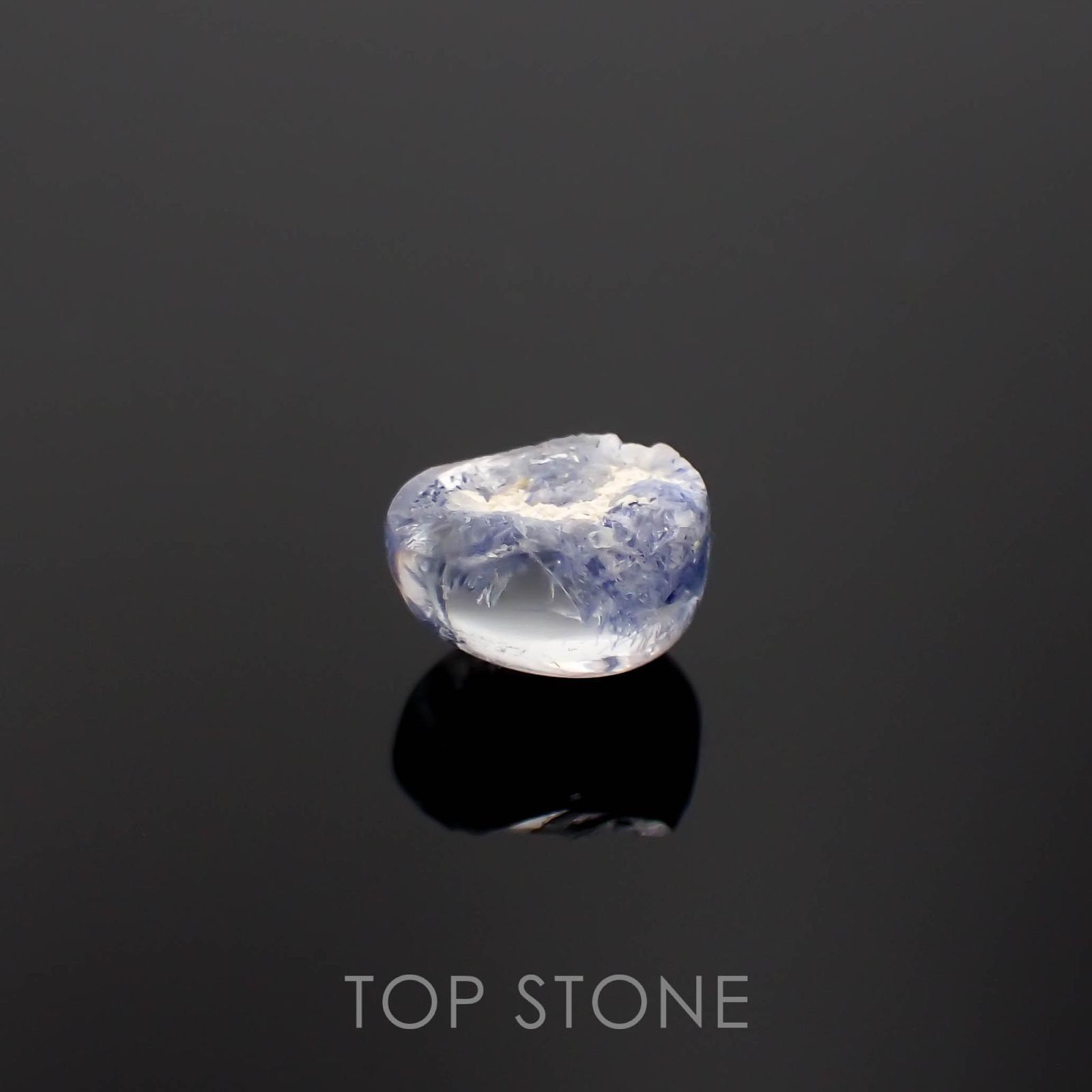 デュモルチェライトインクォーツ ブラジル産 1.94ct[230320882]8.2x5.8mm前後