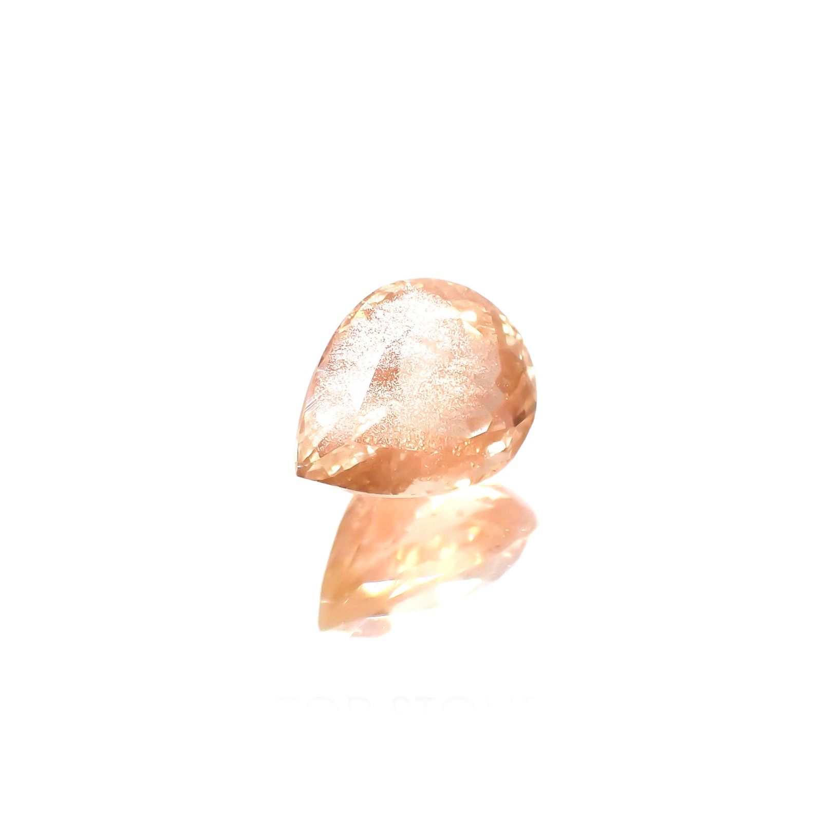 オレゴンサンストーン(宝石名ラブラドライト)アメリカ・オレゴン州産 識別済 2.52ct / 9.9x7.8mm前後 [220114656]