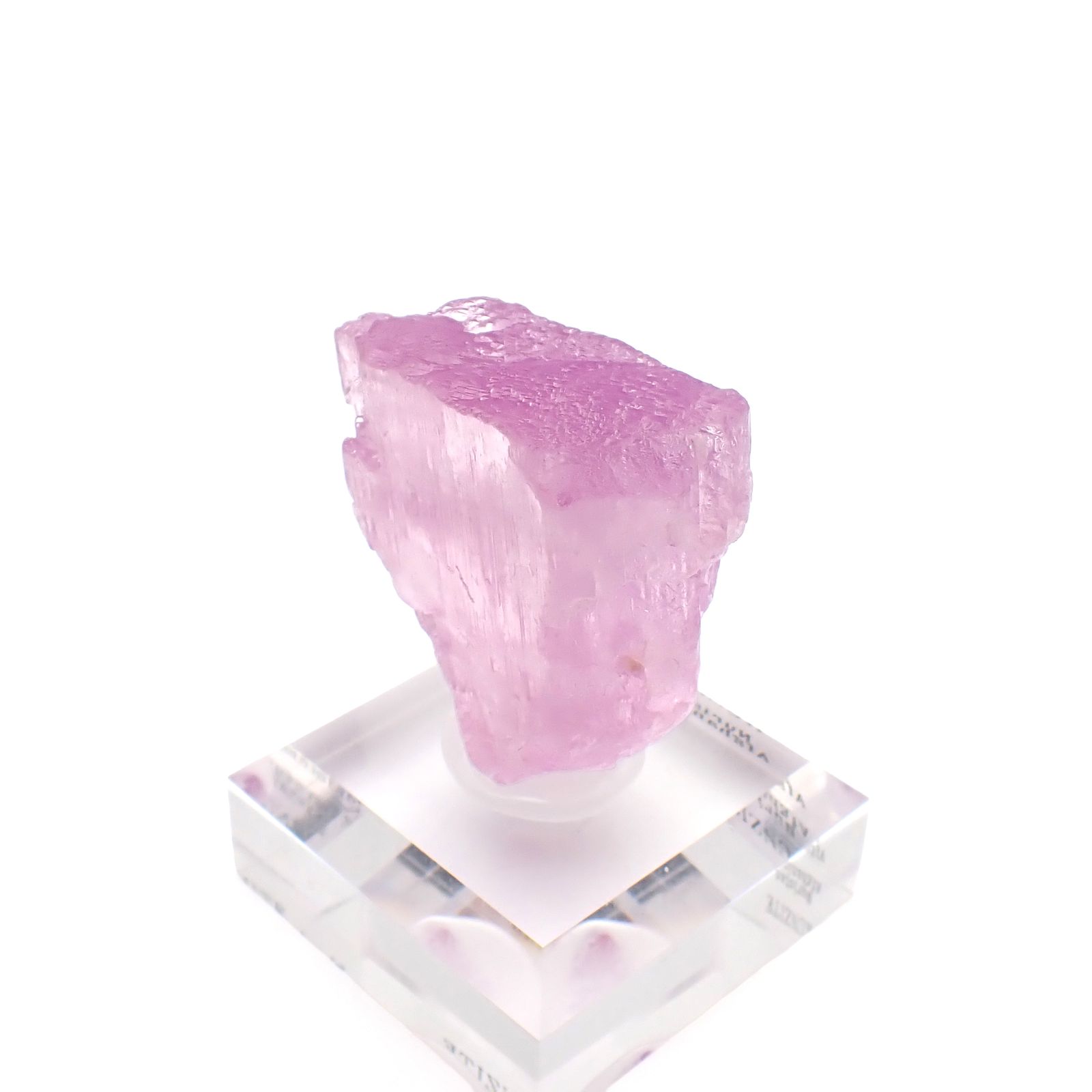 クンツァイト原石 アフガニスタン・ヌーリスターン州産 386.74ct(77.34g) / 44.9x18.7x51.9mm前後 [260832720]