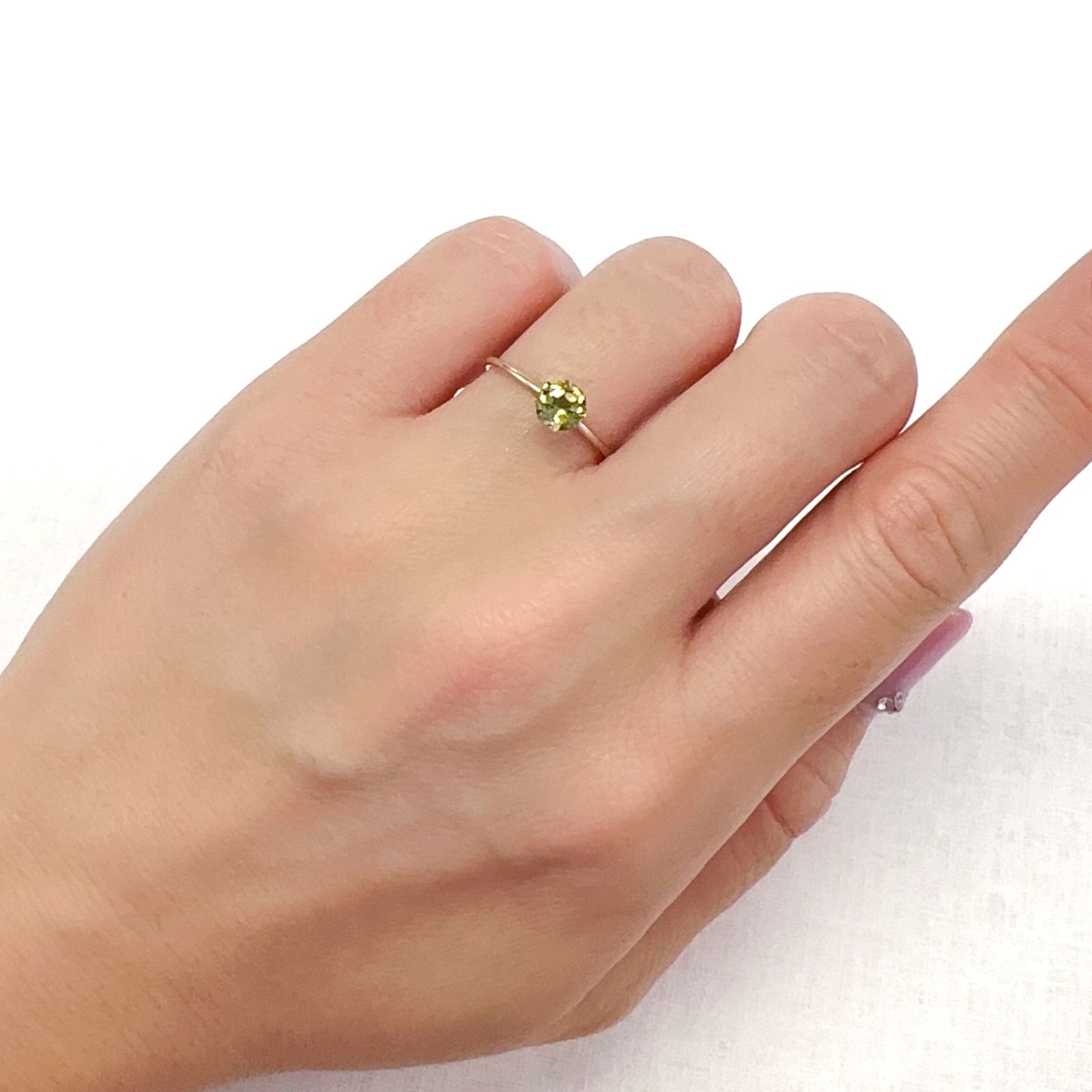 ◇オクタゴンカット◇グリーントルマリン SA(宝石名グリーン・トルマリン)ブラジル産 0.57ct 識別済[231124199]5.1x5mm前後