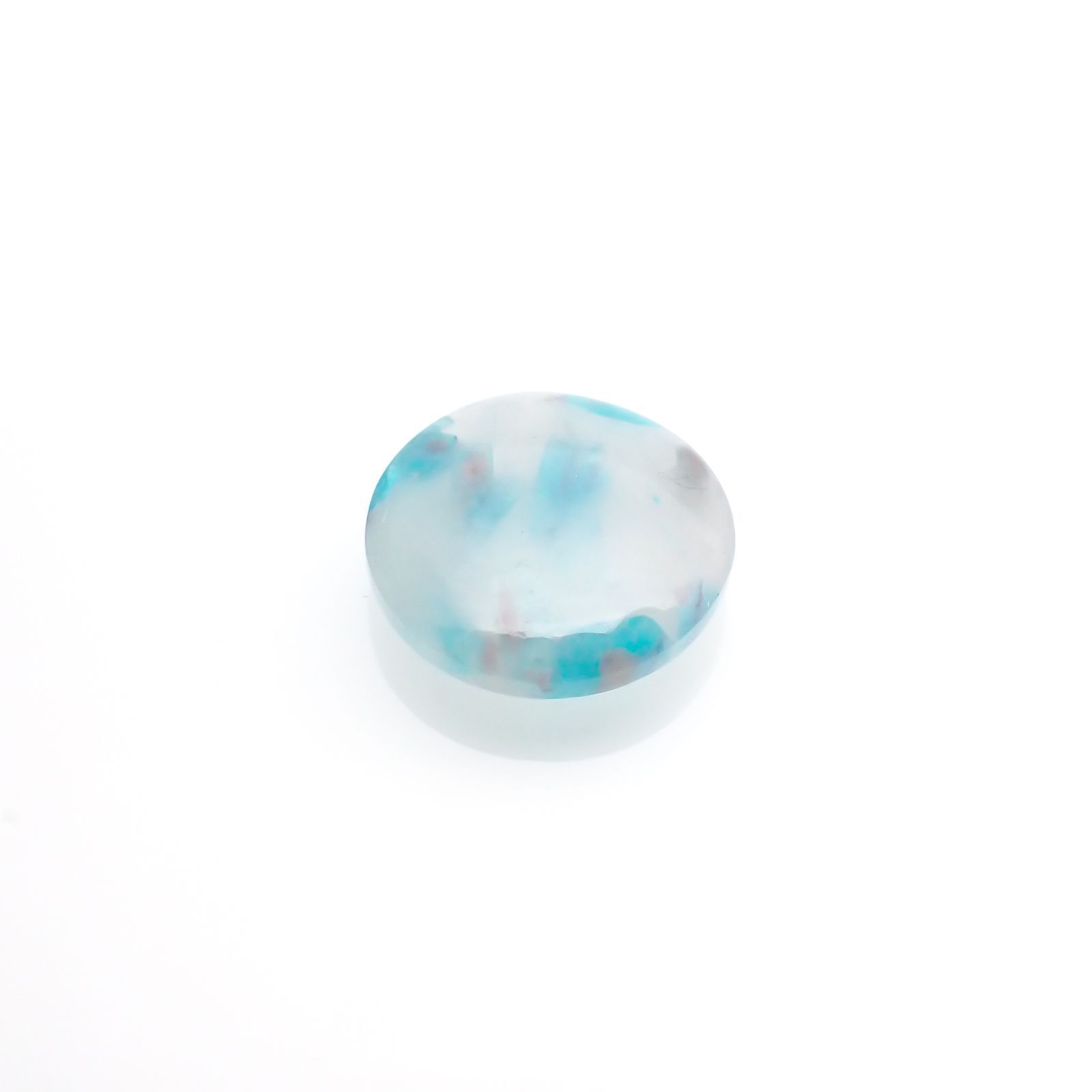 パライバトルマリンインクォーツ(宝石名トルマリンインクォーツ/別名パライバ・トルマリンインクォーツ) ブラジル産 1.635ct ソ付(宝貴協)[210812963]9.0×8.9mm前後