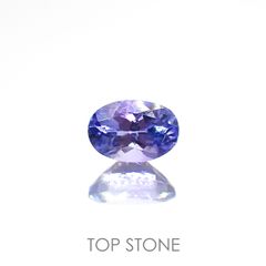 バイカラータンザナイト(宝石名ゾイサイト)タンザニア産 0.57ct 識別済[220515891]6.1x4.1mm前後