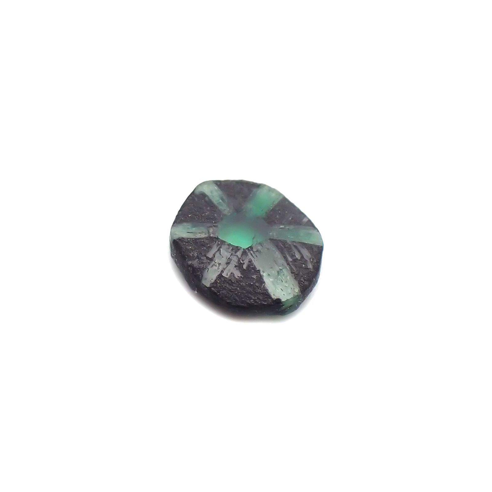 逆トラピッチェエメラルド(宝石名エメラルド)コロンビア産 識別済 0.23ct / 5x4.2mm前後 [260424415]