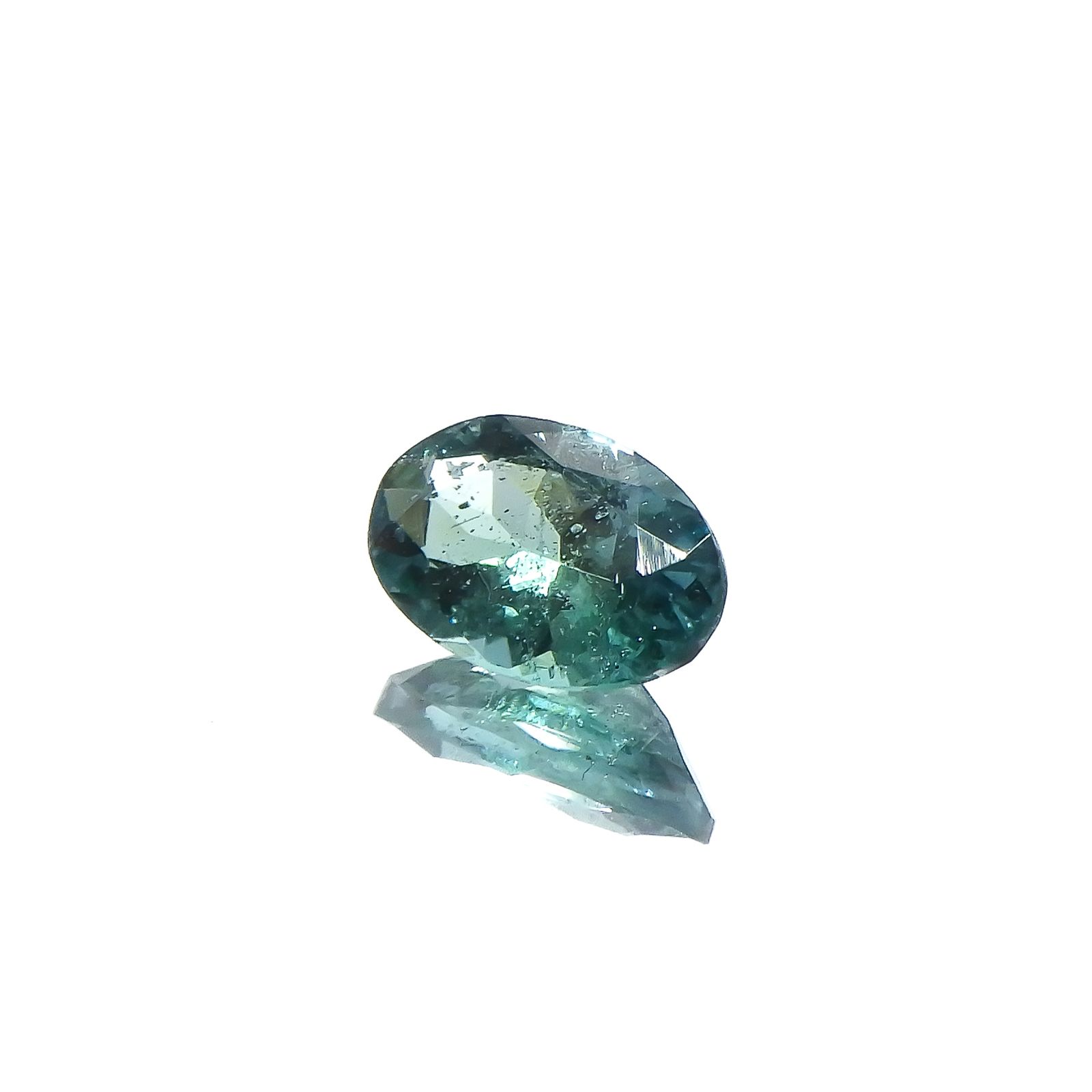 ブルーグリーンコーネルピン タンザニア産 0.42ct[231224507]5.9x3.9mm前後