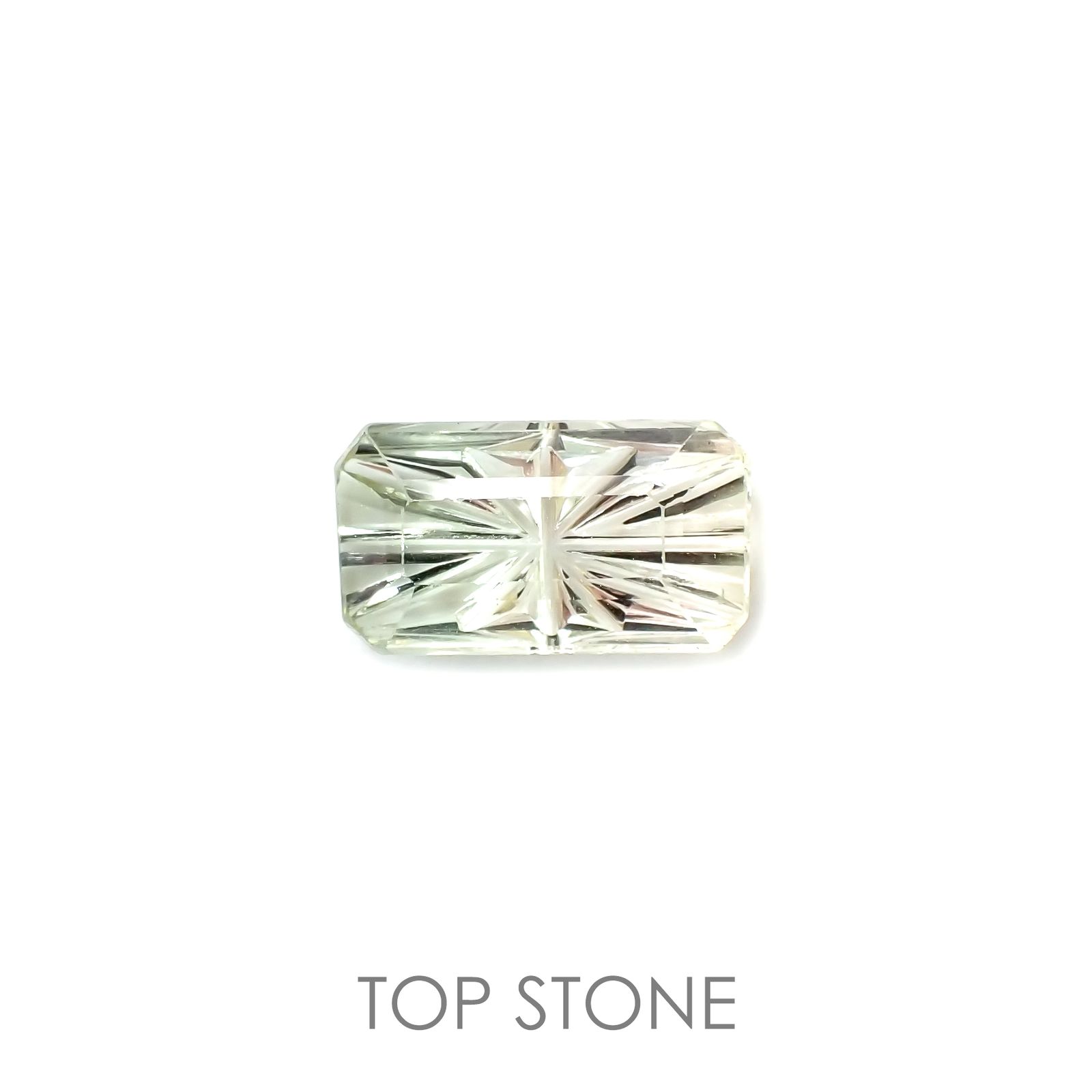 ◇甲州貴石切子Plus Three◇バイカラートルマリン カード付き(宝石名トルマリン)ルワンダ産 2.19ct 識別済[220114591]11.2x6.2mm前後
