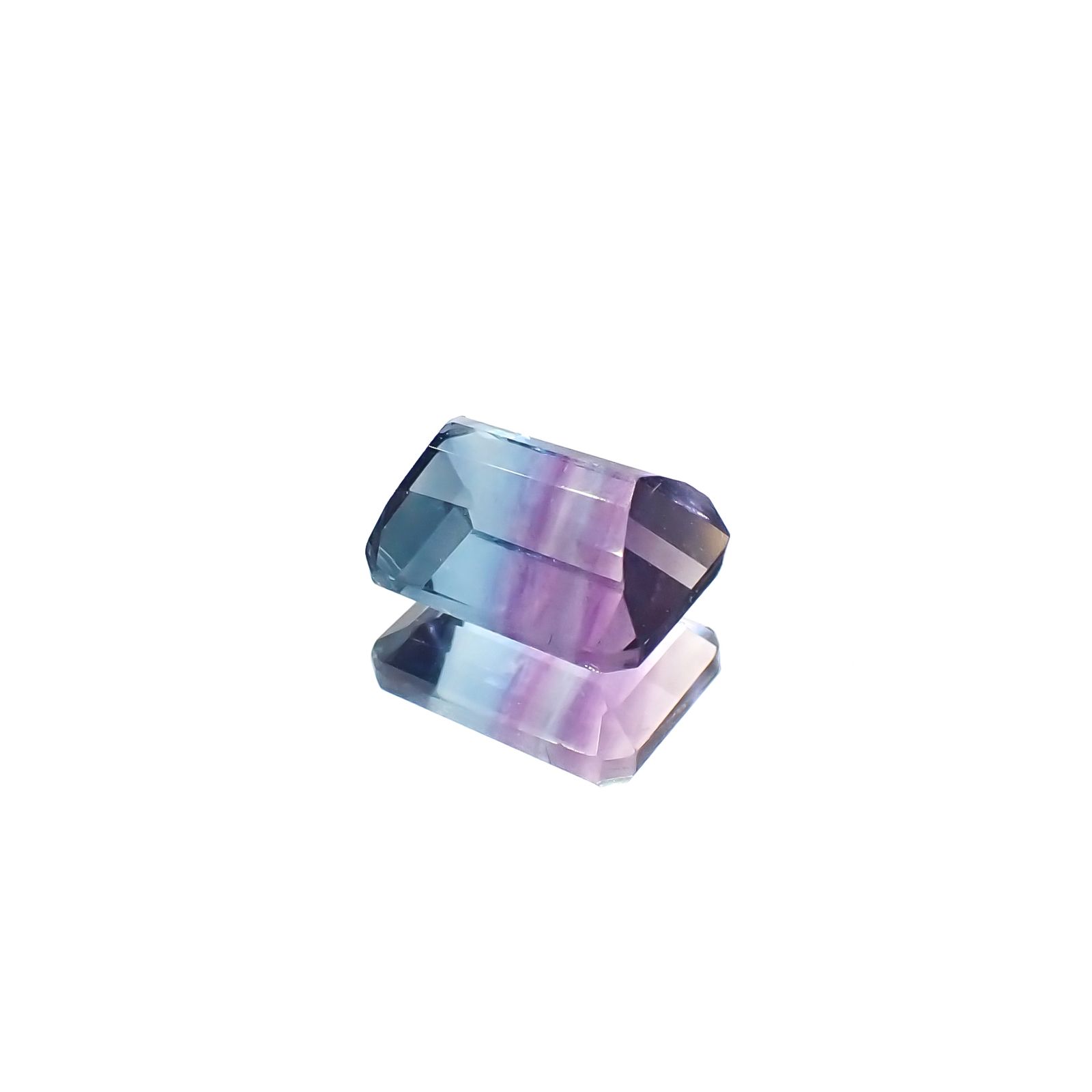 パーティカラーフローライト ブラジル産 3.00ct[230321179]8.9x6.9mm前後