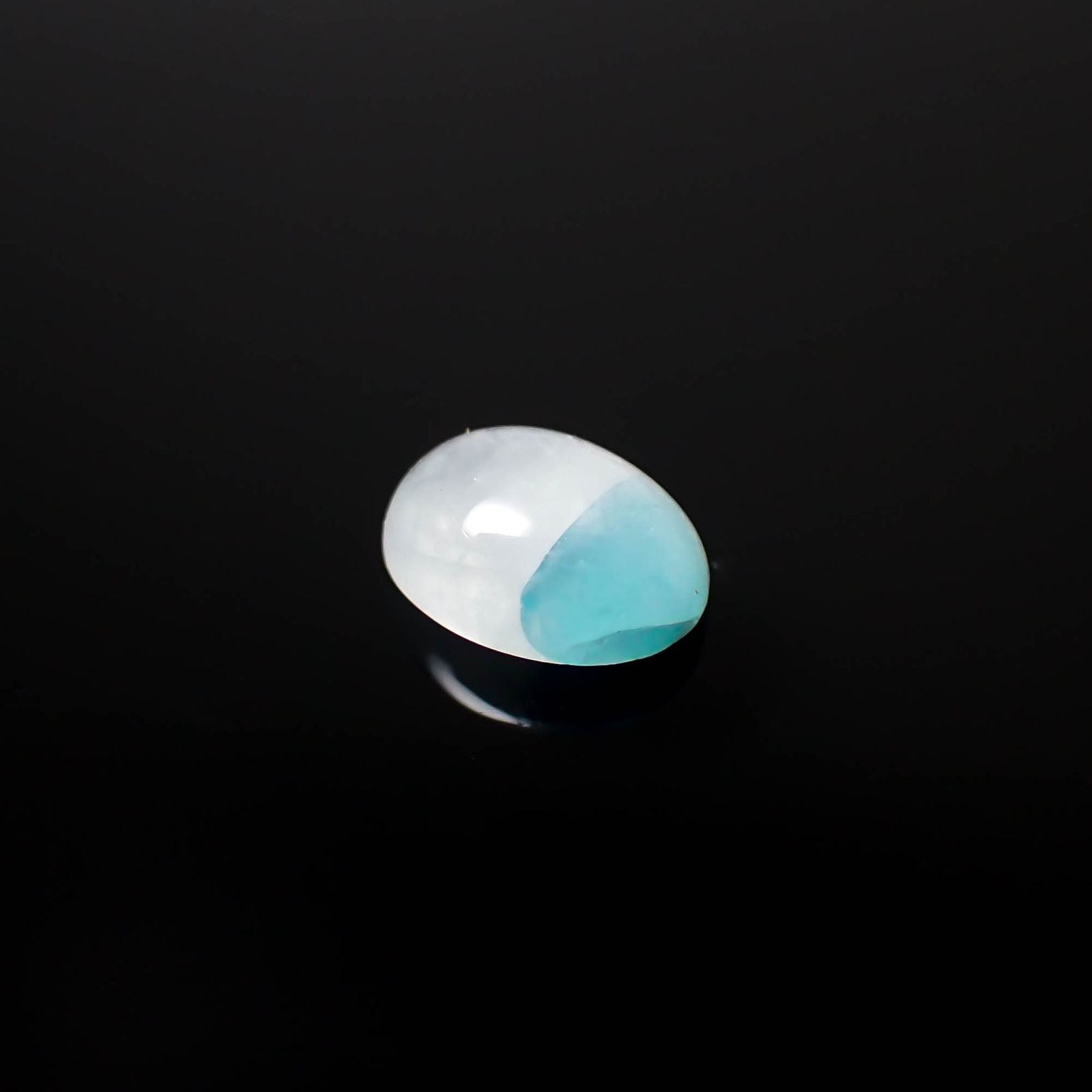 パライバトルマリンインクォーツ ブラジル産 0.85ct[240226357]6.9x5.1mm前後