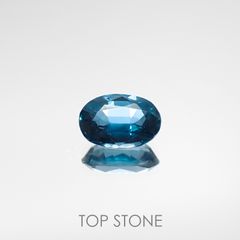 オーシャンブルーカイヤナイト インド産 ルース 0.58ct[210711427]6.1×4mm前後
