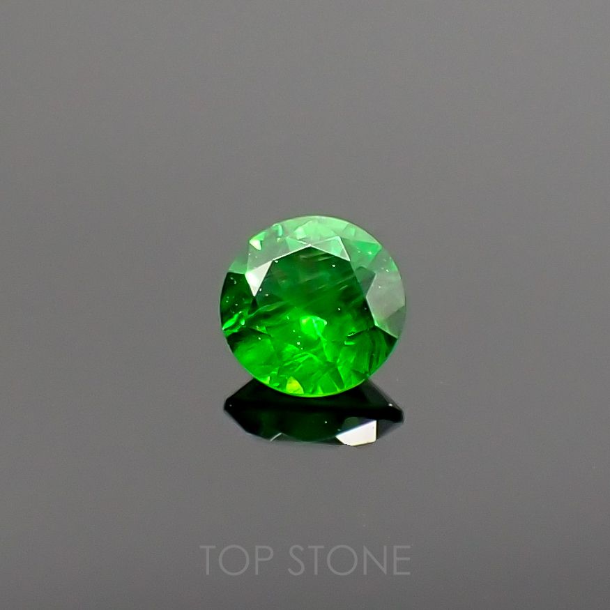 デマントイドガーネット(宝石名デマントイド・ガーネット) ロシア産 0.203ct ソ付(彩珠)[210711587]3.4×3.5mm前後