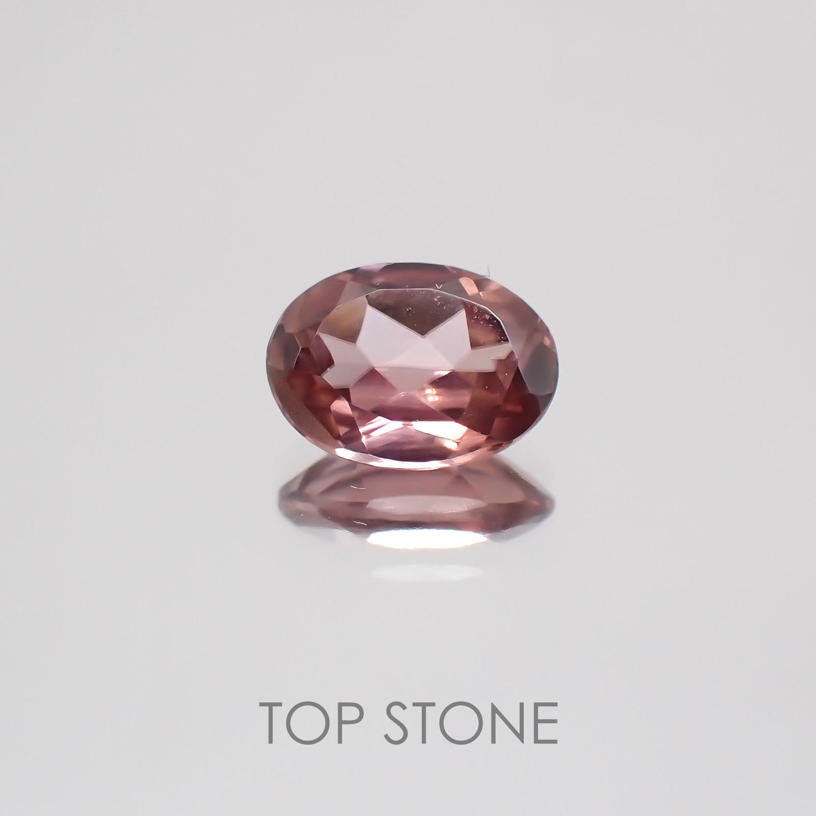 ピンクジルコン スリランカ,カンボジア産 ルース 1.08ct[21059797]7×5.1mm前後