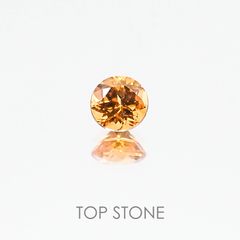 スペサルティンガーネット (宝石名スペサルティン・ガーネット) ケニア産 0.24ct 識別済[20084397]3.5×3.5mm前後