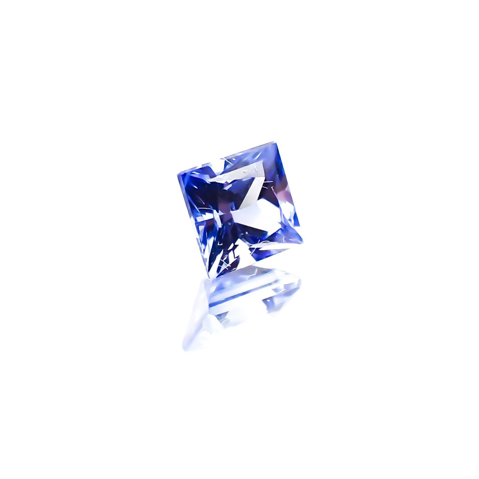 ◇プリンセスカット◇サファイア(宝石名サファイア)スリランカ産 0.25ct 識別済[231124235]3.2x3.2mm前後