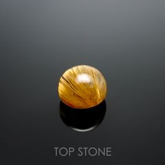 ルチルクォーツ(宝石名ルチルレイテッド・クォーツ) ブラジル産 2.58ct 識別済[210913307]7.7×7.7mm前後