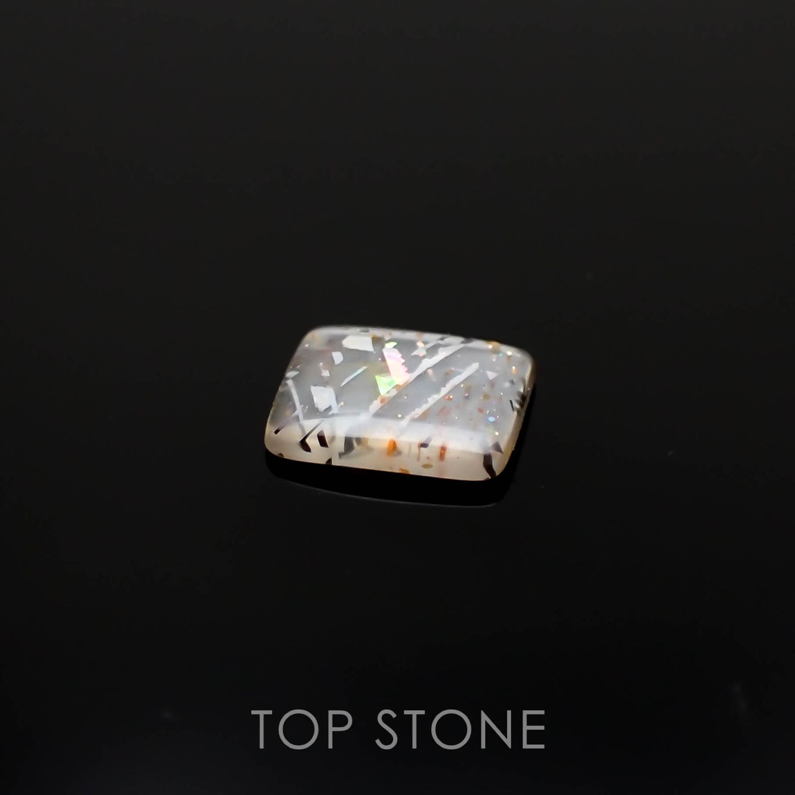 レインボーラティスサンストーン オーストラリア産 0.57ct[230220749]6.8x5.5mm前後