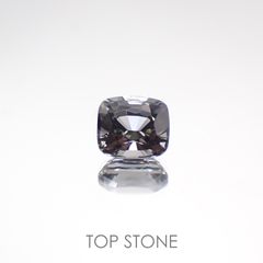 プラチナスピネル(宝石名スピネル) ビルマ産 1.330ct ソ付(彩珠)[210611366]6.6×5.8mm前後