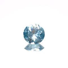 ブルージルコン(宝石名ジルコン)カンボジア産 0.98ct 識別済[220817503]6x5.9mm前後