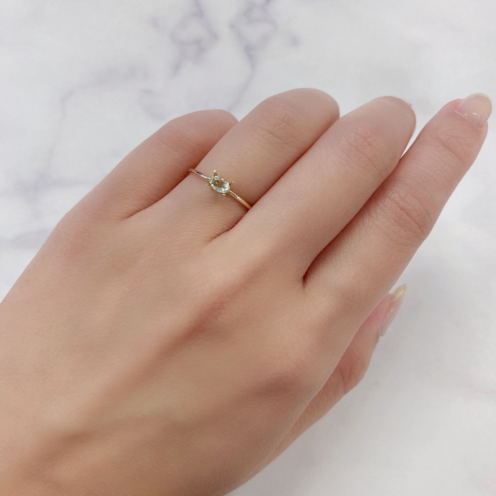 ハイアライトオパール(宝石名オパール) メキシコ産 0.162ct ソ付(彩珠)[210712056]4.3×2.9mm前後