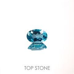 アパタイト(宝石名アパタイト)マダガスカル産 0.92ct 識別済[220616382]7.5x5.1mm前後